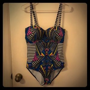 Cool AF Printed Swimsuit w/ Removable Straps